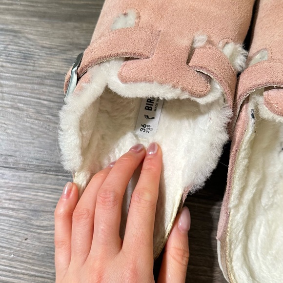 Birkenstock Cozy Pink Slip-On Clogs - Picture 2 of 6